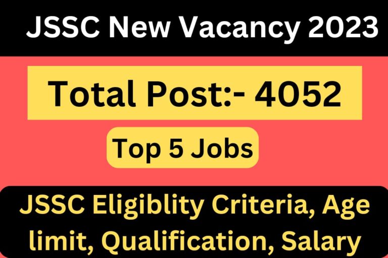 JSSC New Vacancy 2023