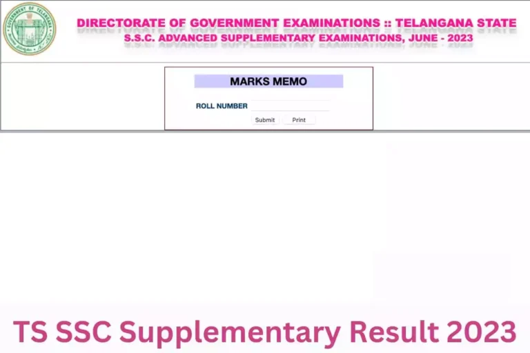 TS SSC Supplementary Results 2023